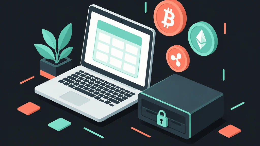 Laptop screen showing a cashier with coins beside it